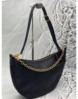 MICROCHIP LOUIS VUITTON LOOP HOBO IN BLACK MONOGRAM EMPREINTE LEATHER