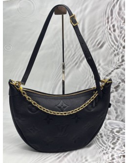 MICROCHIP LOUIS VUITTON LOOP HOBO IN BLACK MONOGRAM EMPREINTE LEATHER
