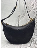 MICROCHIP LOUIS VUITTON LOOP HOBO IN BLACK MONOGRAM EMPREINTE LEATHER