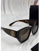 CHANEL CH5506 SUNGLASSES IN BLACK WITH BROWN