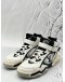 LOUIS VUITTON TRAINER 2 HIGH TOP SNEAKERS SIZE 9 IN WHITE WITH BLACK COLORWAY