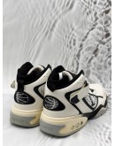 LOUIS VUITTON TRAINER 2 HIGH TOP SNEAKERS SIZE 9 IN WHITE WITH BLACK COLORWAY
