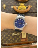 2020 MAURICE LACROIX AIKON AUTOMATIC DIAMOND REF AI6006-SS001-450-1 BLUE CLOUS DE PARIS DIAL 35MM AUTOMATIC WATCH
