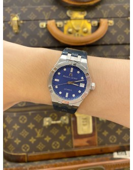 2020 MAURICE LACROIX AIKON AUTOMATIC DIAMOND REF AI6006-SS001-450-1 BLUE CLOUS DE PARIS DIAL 35MM AUTOMATIC WATCH