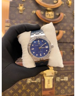 2020 MAURICE LACROIX AIKON AUTOMATIC DIAMOND REF AI6006-SS001-450-1 BLUE CLOUS DE PARIS DIAL 35MM AUTOMATIC WATCH