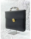 BURBERRY BRIEFCASE IN BLACK LEATHER