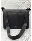 BRAUN BUFFEL MESSENGER IN BLACK LEATHER