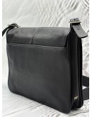 BRAUN BUFFEL MESSENGER IN BLACK LEATHER