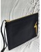 GIUSEPPE ZANOTTI ERNEST POUCH IN BLACK LEATHER