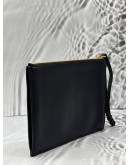 GIUSEPPE ZANOTTI ERNEST POUCH IN BLACK LEATHER