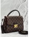 (LIKE NEW) LOUIS VUITTON CROISETTE IN BROWN DAMIER EBENE CANVAS WITH LEATHER