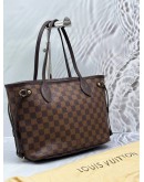 LOUIS VUITTON NEVERFULL PM IN BROWN DAMIER EBENE CANVAS