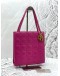 CHRISTIAN DIOR SHOULDER BAG IN PINK CANNAGE LAMBSKIN LEATHER