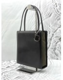 CHRISTIAN DIOR SHOULDER BAG IN BLACK WITH GREEN CALFSKIN LEATHER