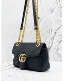 GUCCI GG MARMONT MATELASSE LEATHER SHOULDER BAG