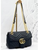 GUCCI GG MARMONT MATELASSE LEATHER SHOULDER BAG