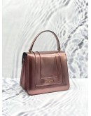 (LIKE NEW) BVLGARI PINK PATENT SERPENTI FOREVER TOP HANDLE BAG