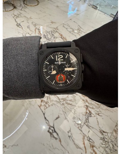 (LIKE NEW) 2015 BELL & ROSS BR 03-94 AVIATION INSTRUMENTS REF BR0394-TORNADO LIMITED TO 50 PIECES WORLDWIDE 42MM AUTOMATIC WATCH