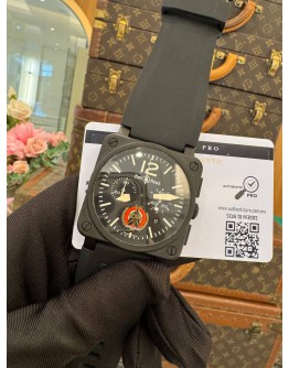 (LIKE NEW) 2015 BELL & ROSS BR 03-94 AVIATION INSTRUMENTS REF BR0394-TORNADO LIMITED TO 50 PIECES WORLDWIDE 42MM AUTOMATIC WATCH