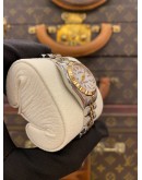 (LIKE NEW) 2000 ROLEX OYSTER PERPETUAL LADY REF 76193 HALF 18K 750 YELLOW GOLD WHITE DIAL ROMAN NUMERALS 26MM AUTOMATIC WATCH -FULL SET-
