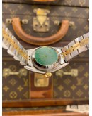 (LIKE NEW) 2000 ROLEX OYSTER PERPETUAL LADY REF 76193 HALF 18K 750 YELLOW GOLD WHITE DIAL ROMAN NUMERALS 26MM AUTOMATIC WATCH -FULL SET-