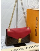 (LIKE NEW) LOUIS VUITTON CERISE MONOGRAM CANVAS PALLAS CHAIN BAG - FULL SET -