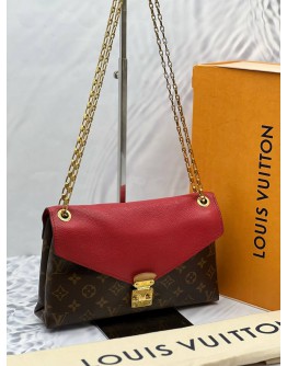 (LIKE NEW) LOUIS VUITTON CERISE MONOGRAM CANVAS PALLAS CHAIN BAG - FULL SET -