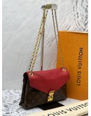 (LIKE NEW) LOUIS VUITTON CERISE MONOGRAM CANVAS PALLAS CHAIN BAG - FULL SET -