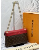 (LIKE NEW) LOUIS VUITTON CERISE MONOGRAM CANVAS PALLAS CHAIN BAG - FULL SET -