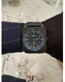 (BRAND NEW) 2023 BELL & ROSS BR 03-92 A522 ALPINE REF BR0392-A522-CE/SRB LIMITED TO 999 PIECES WORLDWIDE BLUE DIAL 42MM AUTOMATIC WATCH -FULL SET-