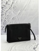 PRADA VITELLO CITY BLACK CLUTCH 
