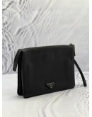 PRADA VITELLO CITY BLACK CLUTCH 