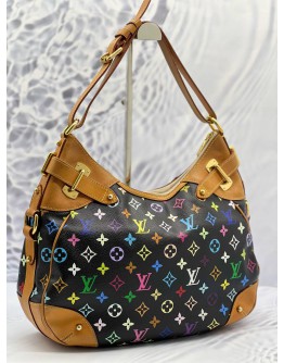 LOUIS VUITTON x TAKASHI MURAKAMI GRETA MONOGRAM MULTICOLOR SHOULDER BAG 