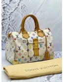 LOUIS VUITTON x TAKASHI MURAKAMI SPEEDY MONOGRAM 30 WHITE MULTICOLOR