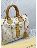 LOUIS VUITTON x TAKASHI MURAKAMI SPEEDY MONOGRAM 30 WHITE MULTICOLOR