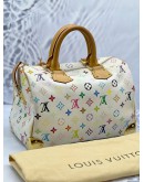 LOUIS VUITTON x TAKASHI MURAKAMI SPEEDY MONOGRAM 30 WHITE MULTICOLOR