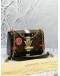 (LIKE NEW) LOUIS VUITTON TWIST MM STUDS BROWN MONOGRAM CANVAS / BLACK EPI LEATHER CHAIN SHOULDER BAG 