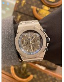 2012 AP AUDEMARS ROYAL OAK OFFSHORE CHRONOGRAPH REF 25721TI BLACK DIAL AUTOMATIC WATCH -FULL SET-