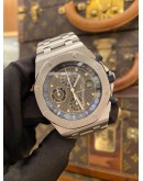 2012 AP AUDEMARS ROYAL OAK OFFSHORE CHRONOGRAPH REF 25721TI BLACK DIAL AUTOMATIC WATCH -FULL SET-