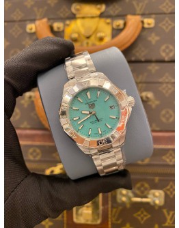 (BRAND NEW) 2025 TAG HEUER AQUARACER LADY PROFESSIONAL 200 SOLARGRAPH FULL STICKER REF WBP1315 TIFFANY BLUE DIAL 34MM QUARTZ WATCH -FULL SET-