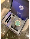(BRAND NEW) 2025 TAG HEUER AQUARACER LADY PROFESSIONAL 200 SOLARGRAPH FULL STICKER REF WBP1315 TIFFANY BLUE DIAL 34MM QUARTZ WATCH -FULL SET-