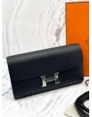 (BRAND NEW) 2025 HERMES CONSTANCE TO GO WALLET IN NOIR EPSOM LEATHER -FULL SET-