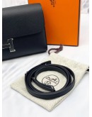 (BRAND NEW) 2025 HERMES CONSTANCE TO GO WALLET IN NOIR EPSOM LEATHER -FULL SET-
