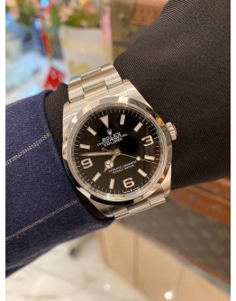 (UNUSED) 2023 ROLEX EXPLORER 1 REF 124270 BLACK DIAL 36MM AUTOMATIC WATCH -FULL SET-