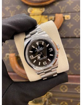 (UNUSED) 2023 ROLEX EXPLORER 1 REF 124270 BLACK DIAL 36MM AUTOMATIC WATCH -FULL SET-
