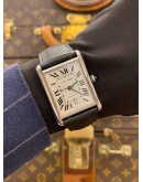 (BRAND NEW) 2022 CARTIER TANK MUST XL REF WSTA0040 WHITE DIAL 41MM x 31MM AUTOMATIC WATCH -FULL SET-
