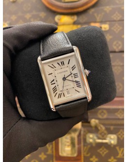(BRAND NEW) 2022 CARTIER TANK MUST XL REF WSTA0040 WHITE DIAL 41MM x 31MM AUTOMATIC WATCH -FULL SET-
