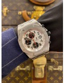 (UNUSED) 2015 AP AUDEMARS PIGUET ROYAL OAK OFFSHORE CHRONOGRAPH REF 26170ST PANDA DIAL 42MM x 54MM AUTOMATIC WATCH -FULL SET-