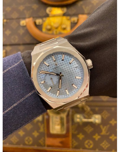 (UNUSED) 2024 ZENITH DEFY SKYLINE LIMITED EDITION REF 03.9300.3620/15.l001 ICE BLUE DIAL 41MM AUTOMATIC WATCH -FULL SET-