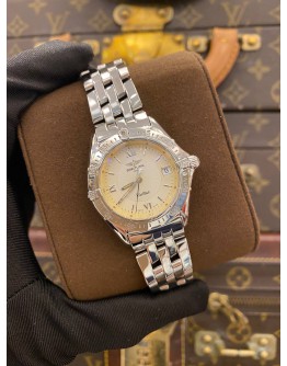 2000 BREITLING CALLISTO LADY REF A57046 WHITE DIAL 34MM QUARTZ WATCH